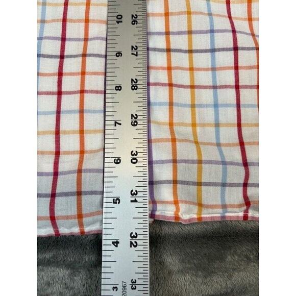 Men's Izod Button Down Long Sleeve Shirt Pastel Plaid Size XXL 2XL Spring Colors - Picture 4 of 7